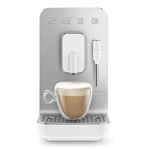 Smeg BCC02WHMEU Kompakte Kaffeevollautomat mit Dampffunktion Weiss