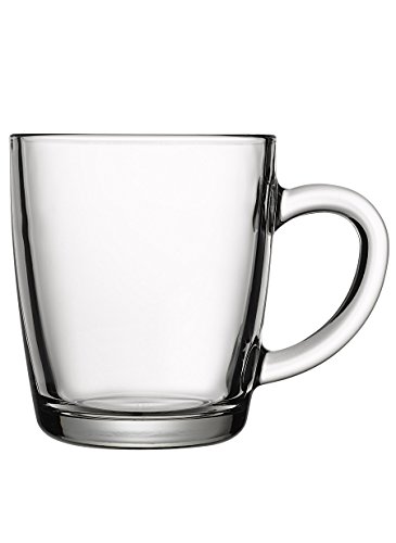 Pasabahce 55531 – Trinkgläser, Teeglas Mit Henkel 'Basic', 6er Set