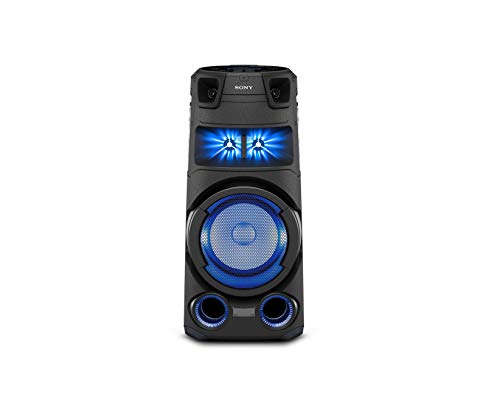 Sony MHC-V73D Leistungsstarkes All-in-one-Audiosystem (Bluetooth, 360° Sound, Partylichteffekte, Gestensteuerung) Schwarz
