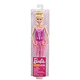 Barbie GJL59 - Ballerina Puppe (blond) im Ballerina-Outfit mit Tutu und Spitzenschuhen, Spielzeug ab 3 Jahren