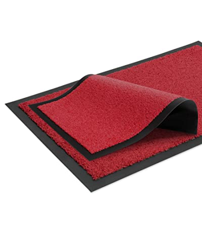 Primaflor Fußmatte - Robuste Schmutzfangmatte - Hochwertiger Fußabreter - Eingangsmatte - Sauberlaufmatte - Türmatte - Eingangsmatte - 60 x 80 cm - Rot