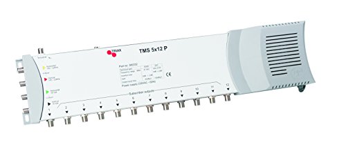 Triax TMS 5x12 P Multischalter (5 Eingängen (4X SAT, 1x terrestrisch) und 12 Ausgängen)