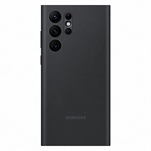 Samsung LED View Smartphone Cover EF-NS908 für Galaxy S22 Ultra, Handy-Hülle, LED-Anzeige, Kartenhalterung, Schwarz