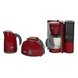 Theo Klein 9580 Bosch Breakfast Set I Kitchen set consisting of toaster, coffee machine and kettle I Toy for Children Aged 3 Years and up