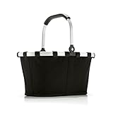 reisenthel carrybag XS black– Stabiler Einkaufskorb mit praktischer Innentasche – Elegantes und wasserabweisendes Design