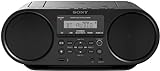 Sony ZS-RS60BT CD und USB Bluetooth Boombox/Radiorekorder (NFC, Mega Bass, UKW Radio) schwarz