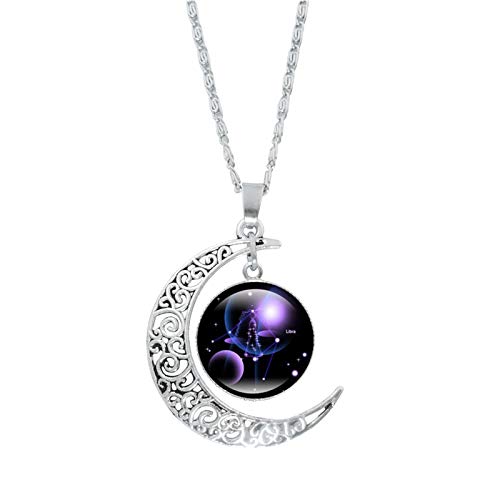 Yowablo Halskette 12 Sternbild Mond Geschenke für Mama Geschenk für Frauen ihre Mädchen ( L,H )