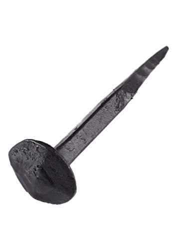 Battle-Merchant Schmiedenägel, klein - 5 cm lang - Set aus 10 Stück - geschmiedet Ziernägel Eisen Nägel Eisennägel Antik schwarz
