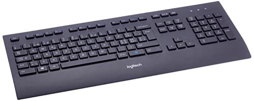 Logitech K280e Pro Kabelgebundene Business Tastatur für Windows, Linux und Chrome, USB-Anschluss, Handballenauflage, Spritzwassergeschützt, Nahezu Geräuschlos, PC/Laptop, Skandinavisches Layout