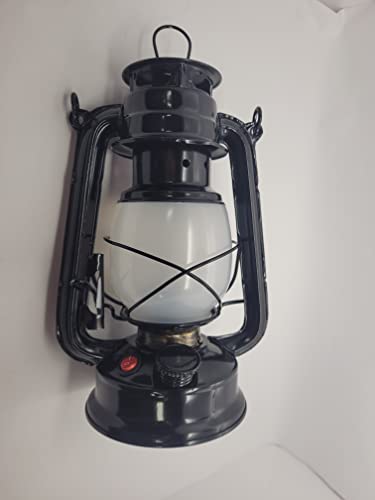 LED Vintage Laterne Petroleumlampe mit LED Licht warmweiß Tischdeko Tischlampe Öllampe Gartenlaterne Retro