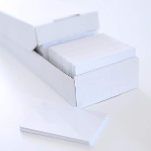 100 Blanko-Plastikkarten/Plastikkarten Rohlinge CR80 - PVC - Standard-Kreditkartenformat Farbe: weiß