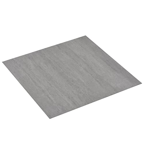 vidaXL PVC Laminat Dielen Selbstklebend rutschfest Wasserfest Vinylboden Bodenbelag Designboden Vinyl Boden Dielen Planken 5,11m² Grau Gepunktet
