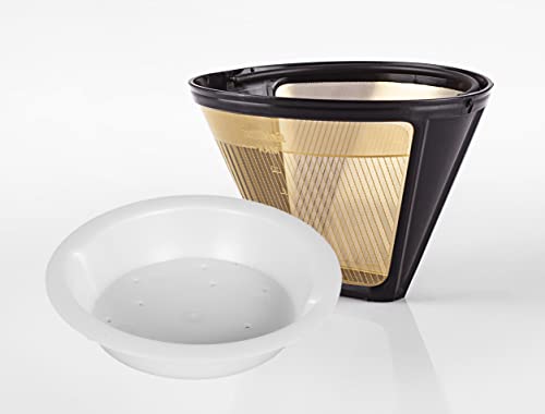 seleXions Set Kaffeefilter Goldfilter 1x4 GF4S & Wasserverteiler Tröpfli WVT4Plus hell