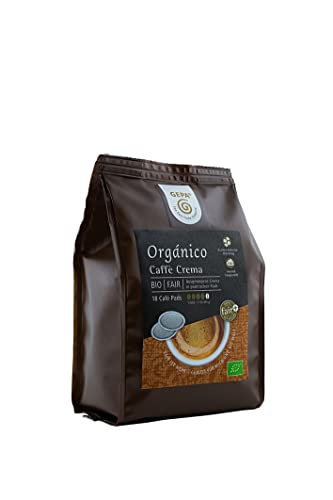 Gepa Bio Kaffee Pads Crema , 1 Karton mit 6 Pack ( 6 x 126g ) 108 Pads. Grundpreis pro 100g: 3,29€