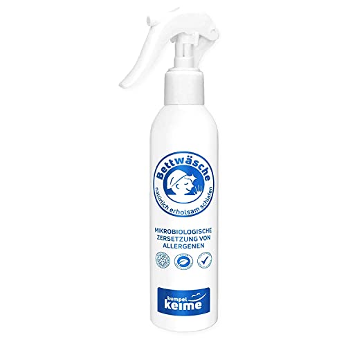 Bettwäsche Milbenspray für Matratzen, Polster und Textil - Hausstaubmilben Spray - 100% biologisch und giftfrei bei Allergie - Mikrobiologisches Milben-Mittel