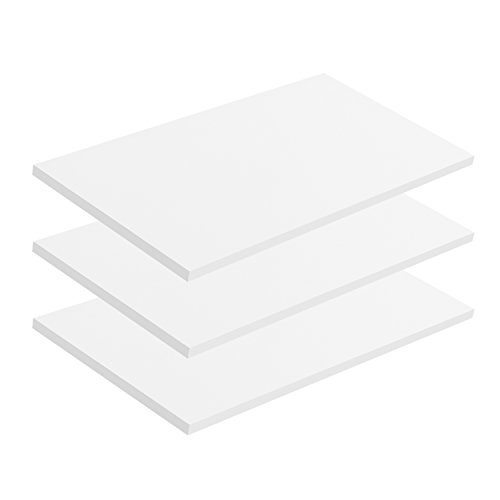 mokebo® Einlegeböden für Schränke aus Holz 'Die Einleger' in weiß, Mehrzweckschrank, Aktenschrank oder Dielenschrank in 57x1.50x29.50 (B/H/T in cm)