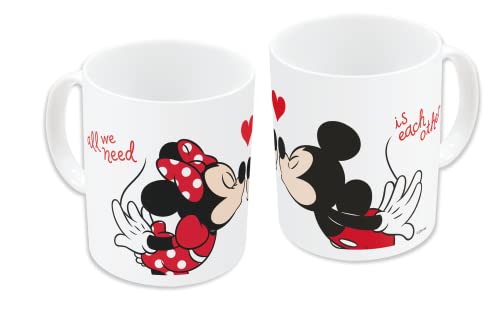 Minnie und Mickey Tasse, Keramik, 325 ml