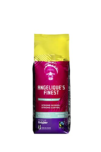 Angelique's Finest 500g, Fairtrade Aroma-Kaffee, Made by Women, ganze Bohnen, klimaneutral, transparente Lieferkette