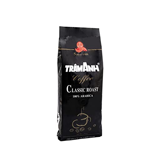 VietBeans Trâm Anh 100% Arabica – Ganze Kaffeebohnen - Geröstet in französischer Butter und Rum - Kaffee mit Schokoladengeschmack - Kaffeebohnen säurearm 250g