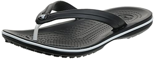 Crocs Unisex Crocband Flip Flip Flops, Black, 45/46 EU