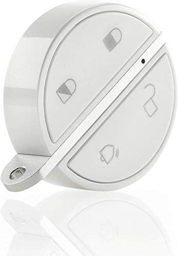 Somfy 2401489 - Wireless Keyfob, freihändige Bluetooth-Fernbedienung für den Home Alarm oder One/Security Cam, Weiß | Funkreichweite bis zu 50 m (im Freideld) | Fehlalarme zu Reduzieren