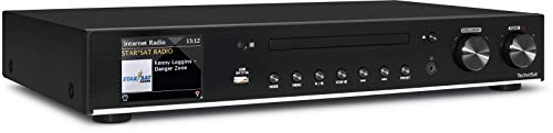 TechniSat DIGITRADIO 143 CD – digital HiFi-Tuner, Internetradio (Wi-Fi Audio-Streaming Funktion, Bluetooth, Spotify Connect, CD-Player, Breite 43,5 cm, Fernbedienung) schwarz, 32 Zoll