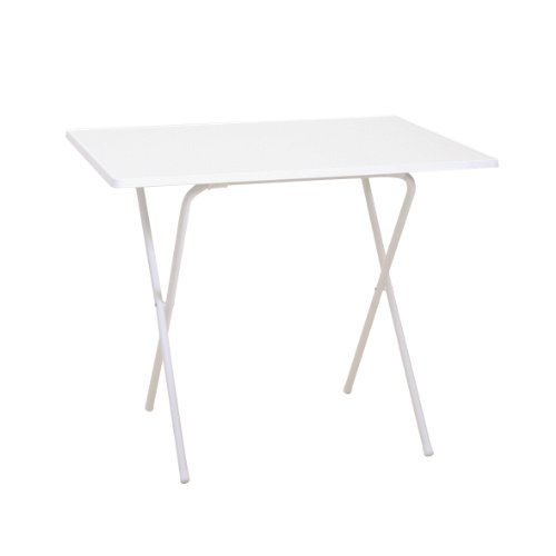Greemotion Scherentisch in weiß, ca. 60 x 63 x 82 cm, Balkontisch klappbar, Beistelltisch mit Holz-Kunststoff Sevelit Tischplatte, Kleiner Tisch für Camping, Multifunktionstisch witterungsbeständig
