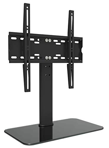 RICOO TV Flachbild-Fernseher-Ständer Höhenverstellbar (FS304-B) Universal für 30-55 Zoll (bis 40-Kg, Max-VESA 400x400) LCD OLED Curved Bildschirm Fernseh-Halterung Stand-Fuss