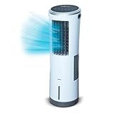 Livington InstaChill – Kühler mit Wasserkühlung – mobiler Luftkühler mit 3 Kühlstufen – Kühlgerät ohne Abluftschlauch für 12h Kühlung Dank 8,5 L Tank, mit Fernbedienung, Luftbefeuchter (InstaChill)