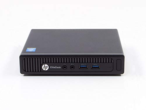 HP EliteDesk 800 G1 DM Desktop Mini Tiny Computer Intel 4th Generation i5 8GB DDR3 RAM 120GB SSD Solid State Disk Windows 10 Pre-Installed and Activated - WiFi Connection Included (Renewed)