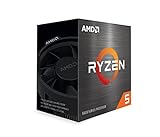 AMD Ryzen 5 5500 Prozessor (Basistakt: 3.6GHz, Max. Leistungstakt: bis zu 4.2GHz, 6 Kerne, L3-Cache 16MB, Socket AM4) 100-100000457BOX, Schwarz
