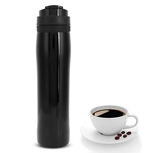 Teetasse, versiegelter Edelstahl 304, auslaufsicher Kaffeetasse getrennter Kaffeesatz PP in Lebensmittelqualität zur Vakuumisolierung zur Kaltkonservierung