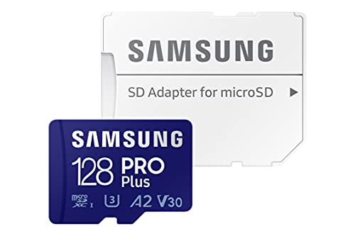 Samsung PRO Plus 128GB microSDXC UHS-I U3 160MB/s Full HD & 4K UHD Speicherkarte inkl. SD-Adapter (MB-MD128KA/EU)