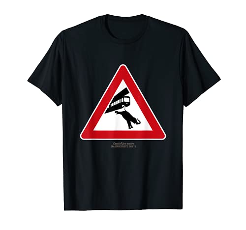 Wuppertal Motiv Warnzeichen Schwebebahn & Elefant Wuppertal T-Shirt