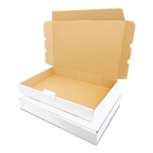 Verpacking 50 Maxibriefkartons 350x250x50mm DIN A4 Weiss MB-5 Maxibrief für Warensendung DHL DPD GLS H Päckchen, Versandkarton, Büchersendung