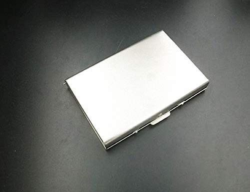 Edelstahl-Speicherkartenetui für SD- und Micro-SD-Karten mit Etiketten, tragbarer Kartenschutz für 8 SD-Karten und 8 Micro-SD-Karten