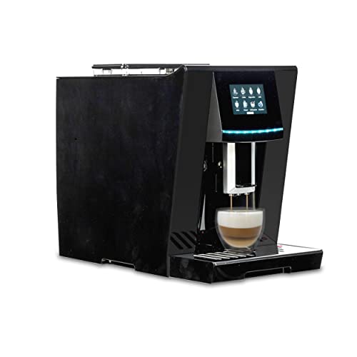 Acopino Vittoria One Touch Black Kaffeevollautomat und Espressomaschine mit Milchsystem,Cappuccino und Espresso auf Knopfdruck farbiges Touch Display
