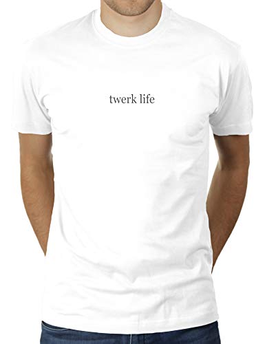 Twerk Life - Herren T-Shirt von KaterLikoli, Gr. 3XL, Weiß