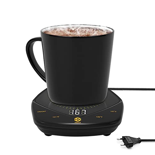 HX HECLX Tassenwärmer,Kaffeetassenwärmer,Kaffeewärmer Elektrisch, mit 3 Temperatur,25 Watt,131℉,149℉ bis167℉,Getränkewärmer automatische Abschaltung für den Gebrauch im Büro/zu Hause am Schreibtisch