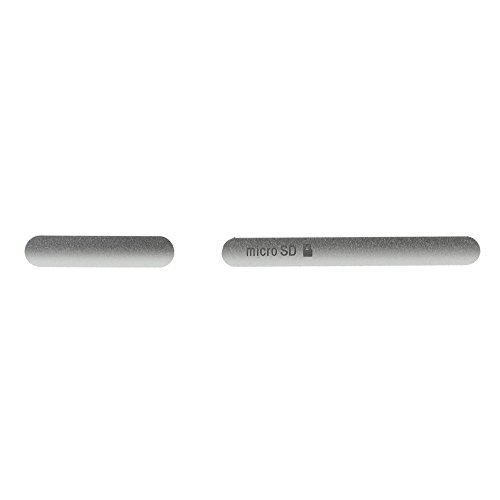 Sony Xperia Z3 Dust Plug SD Card USB Port SIM Slot Cap Kappe Abdeckung Silber