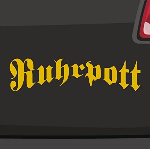Ruhrpott Aufkleber Schriftzug -6 Größen 21 Farben- Köln Pott Sticker Bochum NRW