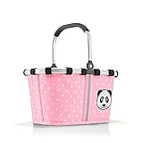 Reisenthel IA3072 carrybag XS Kids Panda Dots Pink Einkaufskorb für Jungen und Mädchen aus wasserabweisendem Polyestergewebe mit 5 Liter Volumen - Maße (B x H x T in cm): 33,5 x 18 x 19,5