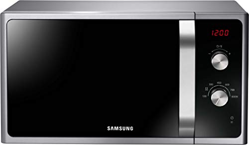 Samsung MS2AF300EES/EG Mikrowelle, 800 W, 23 ℓ Garraum, 48,9 cm Breite, 6 Leistungsstufen, Auftauautomatik, Silber