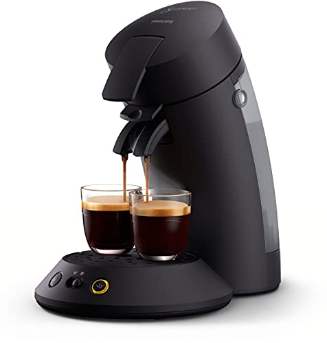 Philips Senseo Original Plus CSA210/60 Kaffeepadmaschine (Kaffeestärkewahl, Kaffee Boost Technologie, aus recyceltem Plastik), schwarz