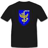 SEK M Spezialisierte Einsatzkräfte Marine Bundeswehr Militär Einheit Wappen Abzeichen - T Shirt #2655, Größe:3XL, Farbe:Schwarz