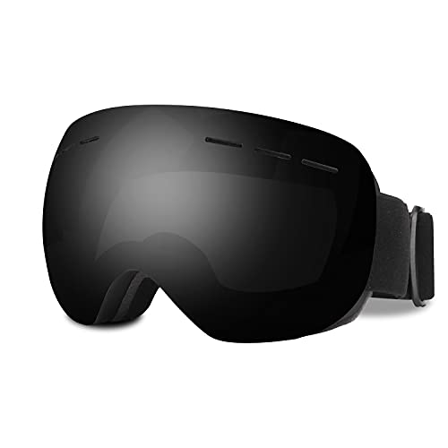 Skibrille Snowboard Brille, OTG UV400 Schutzbrille Anti-Fog Winddicht Doppel-Objektiv Schneebrille Motorradbrillen Helmkompatibel für Brillenträger Herren Damen für Wintersportarten, Skifahren Skaten