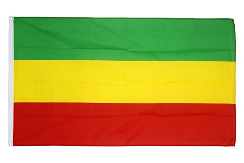 Flaggenfritze Fahne/Flagge Äthiopien ohne Wappen, Rasta + gratis Sticker