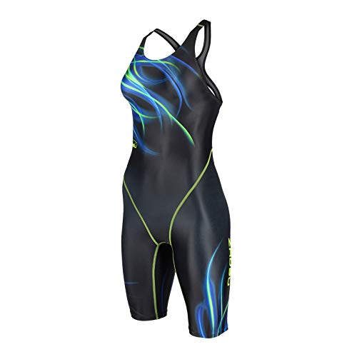 ZAOSU Wettkampf-Schwimmanzug Z-Fire III - Badeanzug mit Bein für Damen und Mädchen, Größe:164