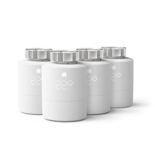 tado° Smartes Heizkörper-Thermostat - Quattro Pack, Zusatzprodukte für Einzelraumsteuerung, Einfach selbst zu installieren