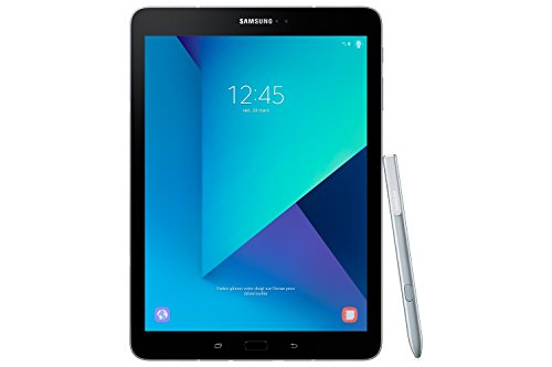 Samsung Galaxy Tab S3 T825 24,58 cm (9,68 Zoll) Touchscreen LTE Tablet PC (Quad Core 4GB RAM 32GB eMMC LTE Android 7,0) silber inkl. S Pen